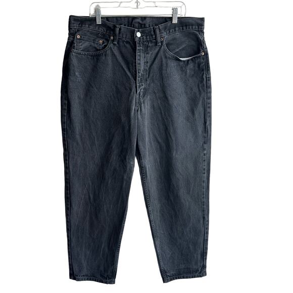 Levi's 560 Loose Fit Tapered Leg Black Wash Jean 38x30 - Picture 1 of 8